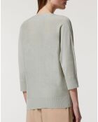 Gilet droit en Lin & Coton Mimosa vert