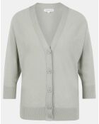 Gilet droit en Lin & Coton Mimosa vert