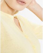 Pull en Lin & Coton Malia jaune