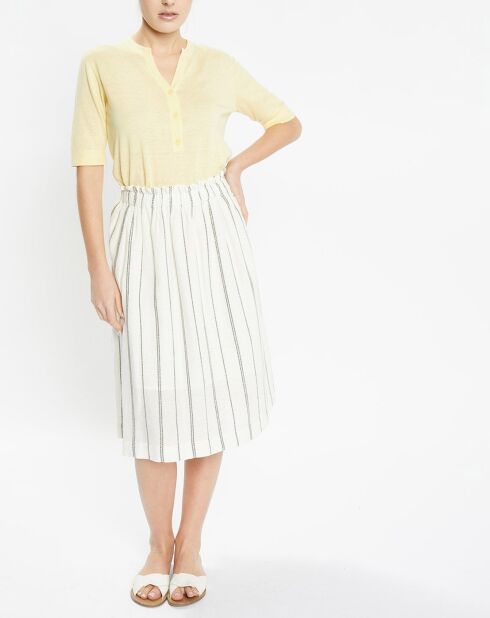 Pull en Lin & Coton Malia jaune