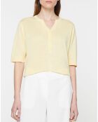 Pull en Lin & Coton Malia jaune