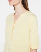 Pull en Lin & Coton Malia jaune