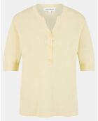 Pull en Lin & Coton Malia jaune