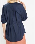 Top en Popeline de Coton bio Misto bleu marine