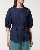 Top en Popeline de Coton bio Misto bleu marine