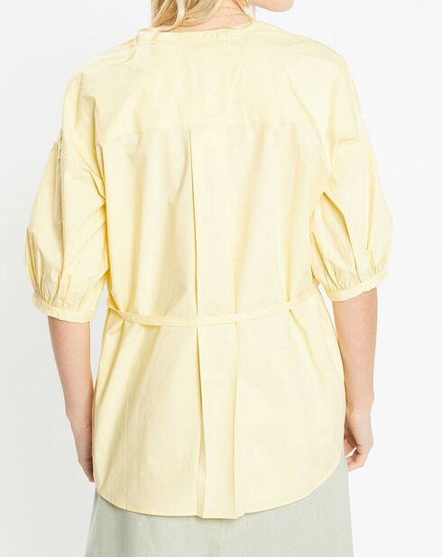 Top en Popeline de Coton bio Misto jaune