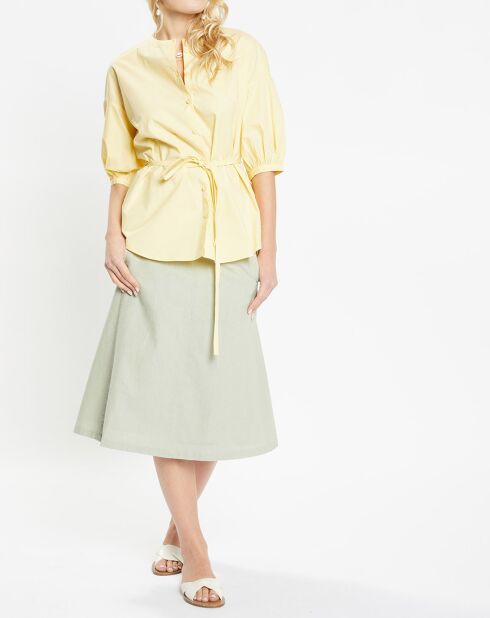 Top en Popeline de Coton bio Misto jaune