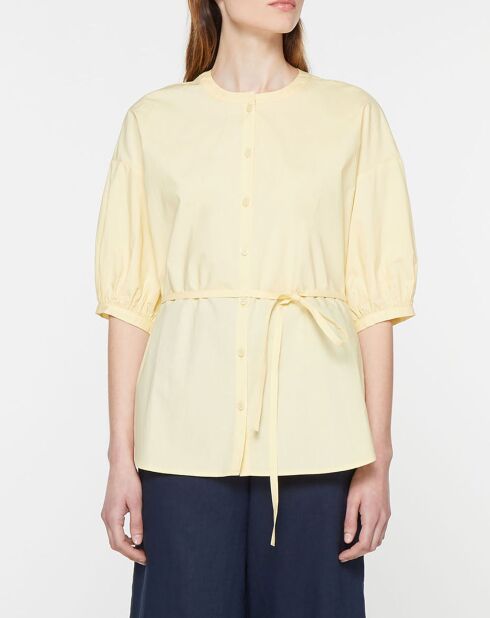 Top en Popeline de Coton bio Misto jaune