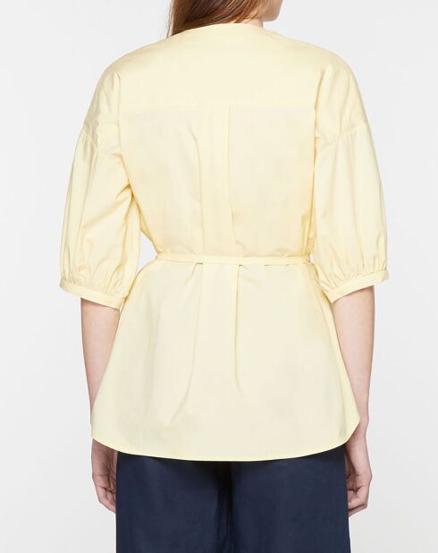 Top en Popeline de Coton bio Misto jaune