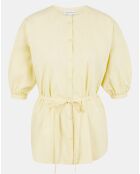 Top en Popeline de Coton bio Misto jaune