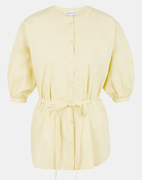 Top en Popeline de Coton bio Misto jaune