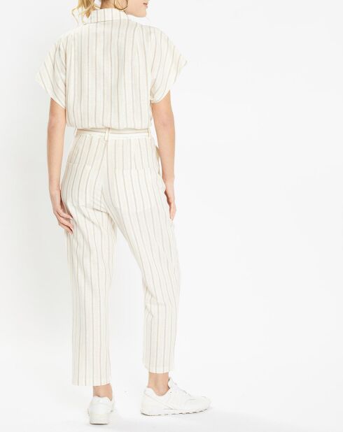 Combinaison en Popeline de coton Moore écrue