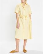 Robe en Popeline de Coton bio Micro jaune