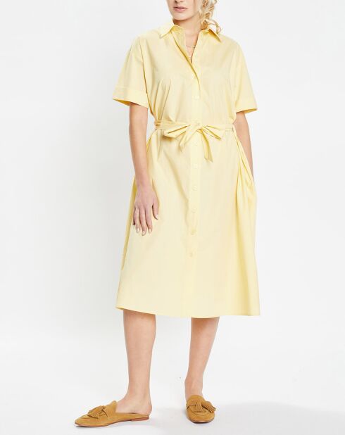 Robe en Popeline de Coton bio Micro jaune