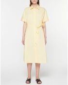 Robe en Popeline de Coton bio Micro jaune