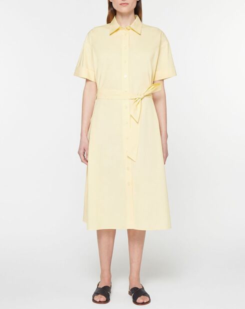 Robe en Popeline de Coton bio Micro jaune