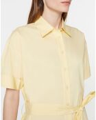 Robe en Popeline de Coton bio Micro jaune