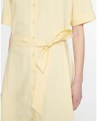 Robe en Popeline de Coton bio Micro jaune