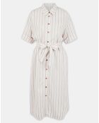 Robe longue en Popeline de Coton bio Micro écrue