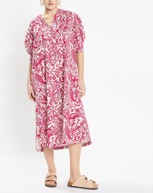 Robe Pipo imprimée rose