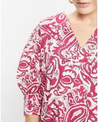 Robe Pipo imprimée rose