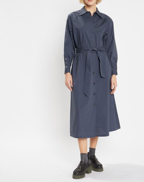 Robe-Chemise  Pom gris foncé