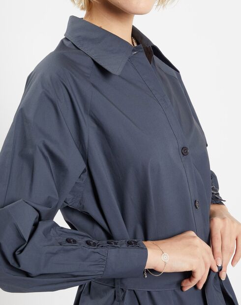 Robe-Chemise  Pom gris foncé