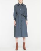 Robe-Chemise  Pom gris foncé