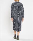 Robe-Chemise Pimi à rayures bleu marine
