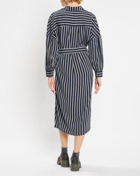 Robe-Chemise Pimi à rayures bleu marine