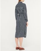 Robe-Chemise Pimi à rayures bleu marine