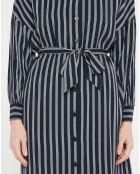 Robe-Chemise Pimi à rayures bleu marine