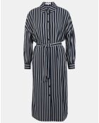 Robe-Chemise Pimi à rayures bleu marine