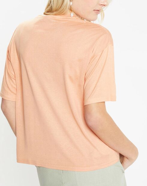 T-Shirt en Coton stretch Arold orange clair