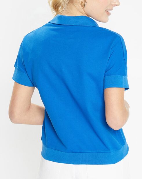 Polo en Coton piqué Ace bleu électrique