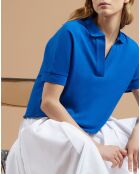 Polo en Coton piqué Ace bleu électrique