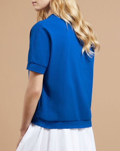 Polo en Coton piqué Ace bleu électrique