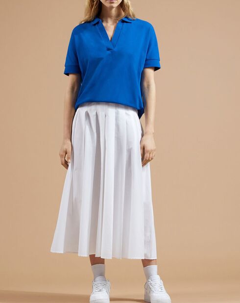 Polo en Coton piqué Ace bleu électrique