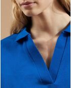 Polo en Coton piqué Ace bleu électrique