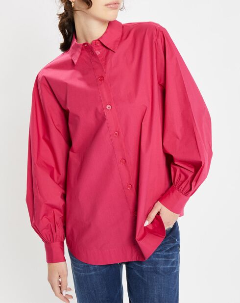 Chemise Belle rose foncé