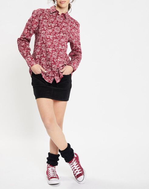 Chemise 100% Coton biologique Blush rouge moyen