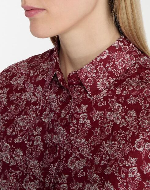 Chemise 100% Coton biologique Blush rouge moyen