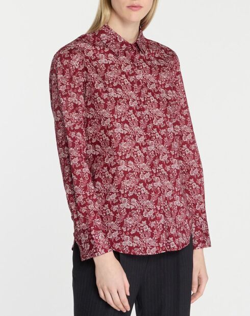 Chemise 100% Coton biologique Blush rouge moyen