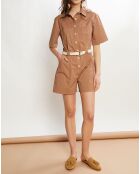 Brauner Playsuit Colombe