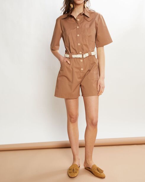 Brauner Playsuit Colombe