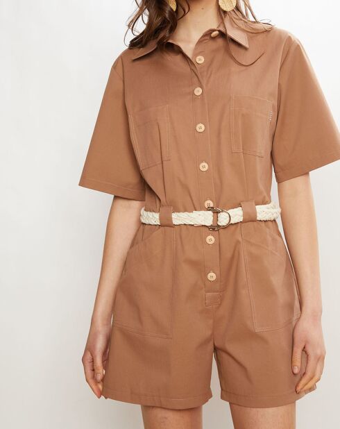 Brauner Playsuit Colombe