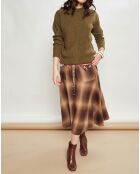 Pull en Laine mélangée Passeport kaki