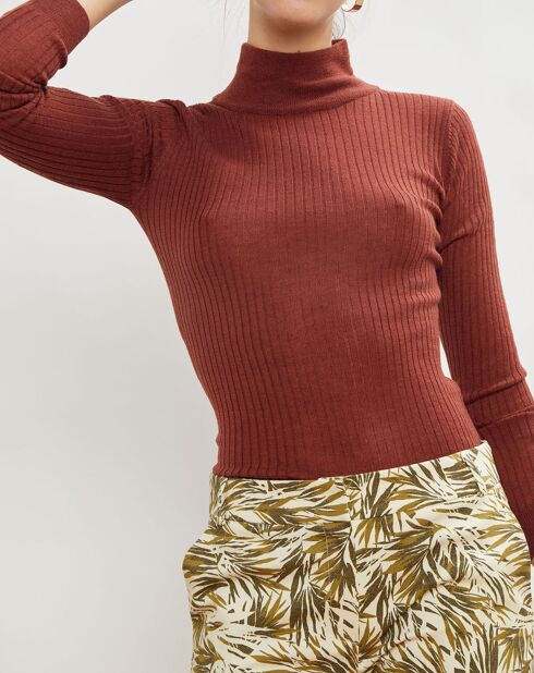 Pull en Laine mélangée Prestige noisette