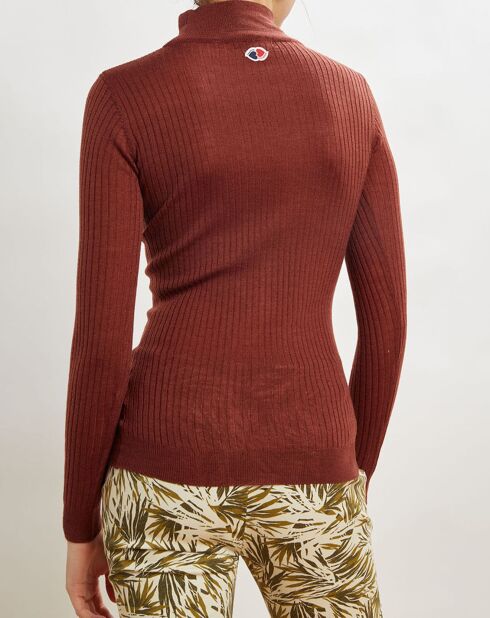 Pull en Laine mélangée Prestige noisette