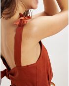 100% linnen Ritchie mahoniejurk